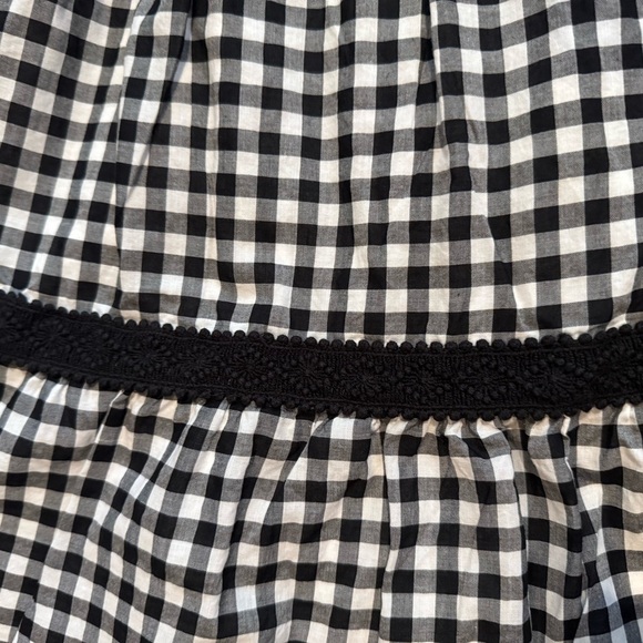 Janie and Jack Girls Gingham Sundress Size 4 Black White Cotton Dress - Picture 3 of 7